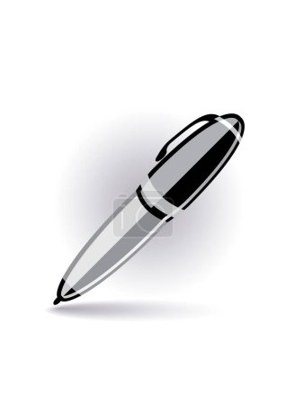 Illustration for Vector pen icon. realistic illustration of pencil. vector icon for web design - Royalty Free Image