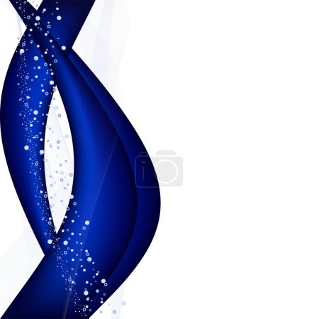 Illustration for Blue ribbon vector illustration design - Royalty Free Image
