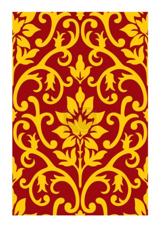 Illustration for Vector baroque floral ornament. - Royalty Free Image