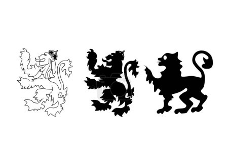 Ilustración de Ilustración de vector de plantilla de logotipo de León - Imagen libre de derechos