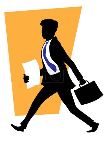 Illustration for Businessman in a business suit. - Royalty Free Image