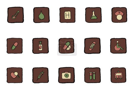Téléchargez les illustrations : Ensemble d'icônes de barre de chocolat - en licence libre de droit