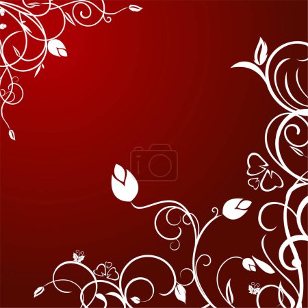 Illustration for Vector illustration of a floral background - Royalty Free Image