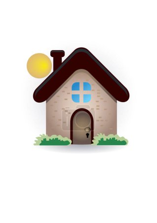 Illustration for House icon vector illustration - Royalty Free Image