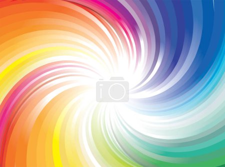 Illustration for Rainbow background. colorful vector background - Royalty Free Image