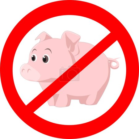 Téléchargez les illustrations : Porc sans signe - en licence libre de droit