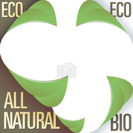 Illustration for Eco friendly design, vector illustration - Royalty Free Image