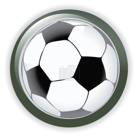 Ilustración de Pelota de fútbol vector ilustración - Imagen libre de derechos
