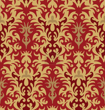 Illustration for Seamless background with floral pattern - Royalty Free Image