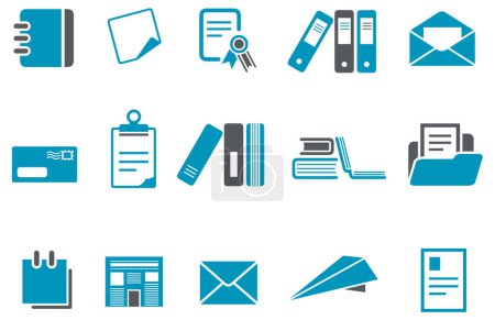 Illustration for Office and business icons - Royalty Free Image