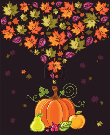 Illustration for Thanksgiving pumpkin vector illustration - Royalty Free Image