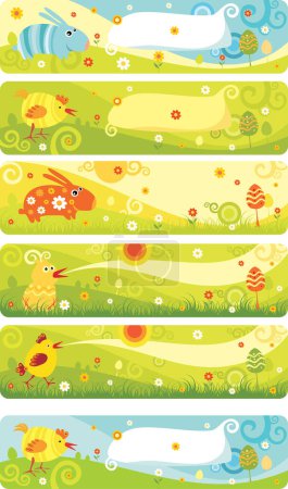 Illustration for Set of summer seamless pattern background - Royalty Free Image