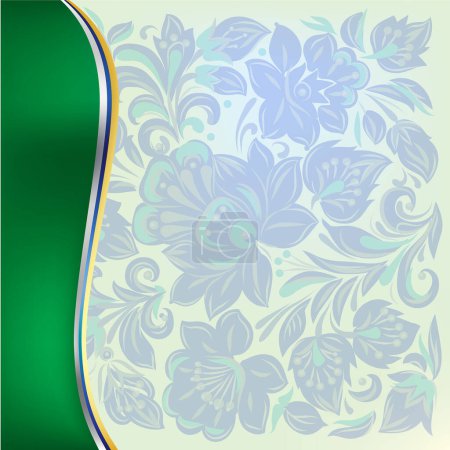 Illustration for Vector banner with floral ornament - Royalty Free Image