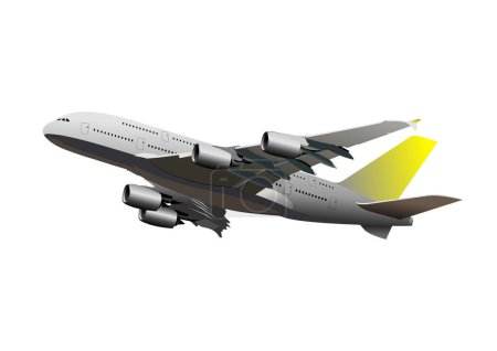 Illustration for Plane on white    vector illustration - Royalty Free Image