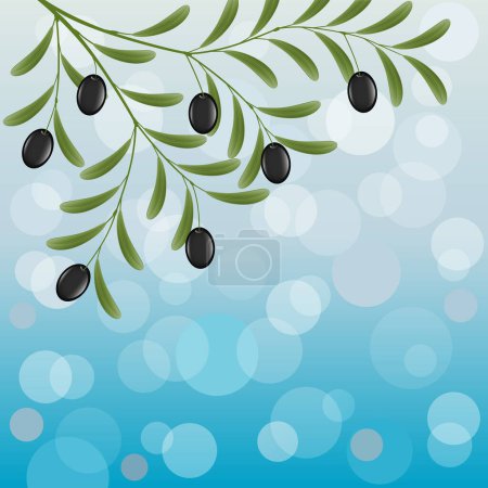 Téléchargez les illustrations : Illustration vectorielle des oliviers - en licence libre de droit