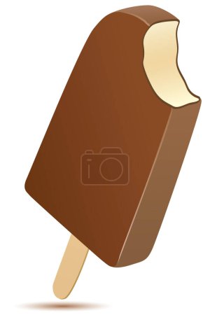 Téléchargez les illustrations : Illustration vectorielle de crème glacée - en licence libre de droit