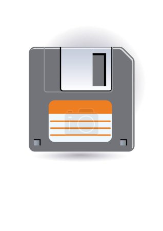 Illustration for Vector illustration  floppy disk icon. - Royalty Free Image