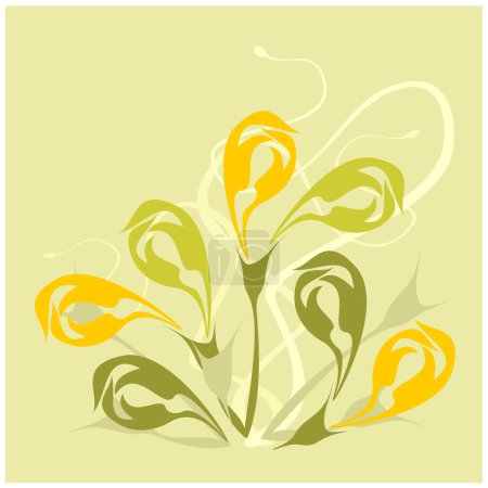 Illustration for Abstract background of plants - Royalty Free Image