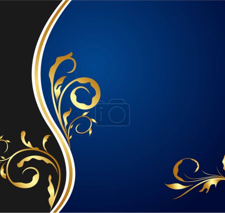 Illustration for Abstract floral ornament background, poster cover for copy space - Royalty Free Image