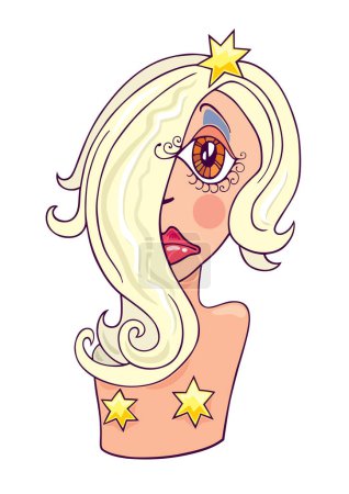 Illustration for Vector illustration of cartoon character woman - Royalty Free Image