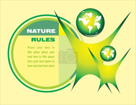 Téléchargez les illustrations : Vecteur fond abstrait avec herbe verte, papillons et papillons - en licence libre de droit