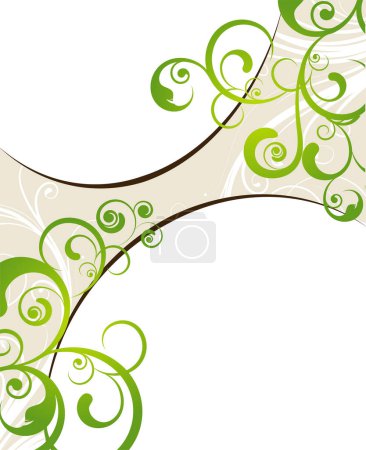 Illustration for Abstract green background. vector illustration. - Royalty Free Image