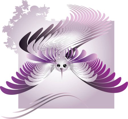 Illustration for Abstract illustration of the bird - Royalty Free Image
