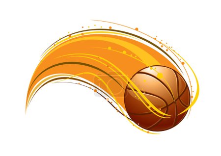 Illustration for Basketball ball vector logo design - Royalty Free Image