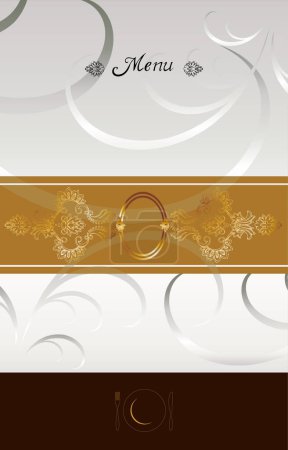 Illustration for Wedding invitation card. floral background - Royalty Free Image