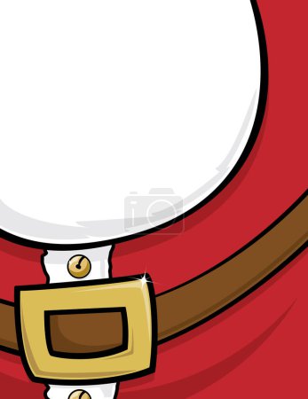 Illustration for Christmas card with santa claus costume - Royalty Free Image