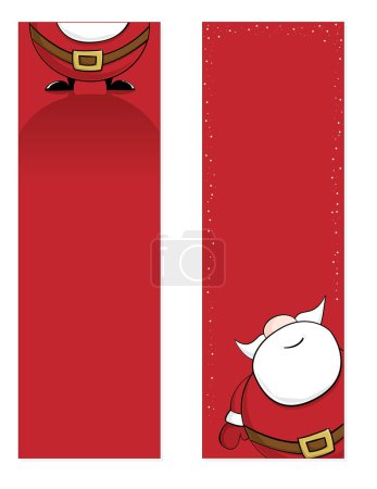 Illustration for Santa claus card empty space for text. - Royalty Free Image