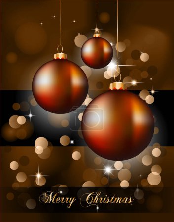 Illustration for Christmas bubbles vector illustration - Royalty Free Image