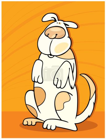 Téléchargez les illustrations : Illustration vectorielle chien mignon - en licence libre de droit