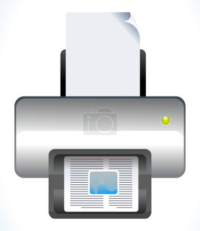 Ilustración de Icono de impresora web ilustración simple - Imagen libre de derechos