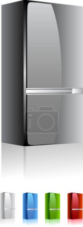 Ilustración de Vector de color del refrigerador - Imagen libre de derechos