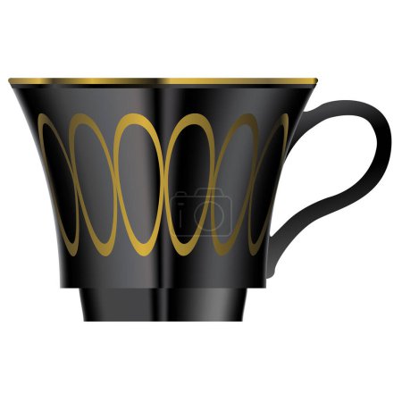Illustration for Coffee cup icon. flat illustration - Royalty Free Image