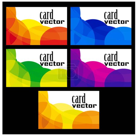 Ilustración de Vector colorido ilustración de tarjetas - Imagen libre de derechos