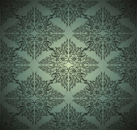 Illustration for Seamless background. vintage pattern. beautiful floral ornament. - Royalty Free Image