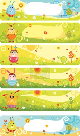 Illustration for Easter banners, modern vector illustration - Royalty Free Image