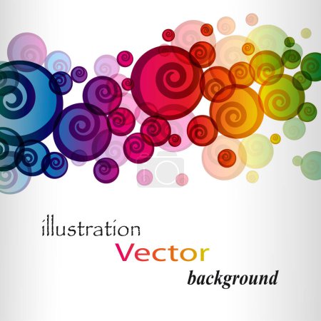 Illustration for Creative abstract background template, vector illustration - Royalty Free Image