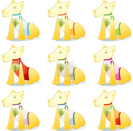 Illustration for Set of different cute cartoon animals - Royalty Free Image