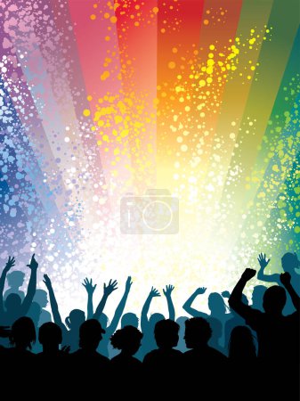 Illustration for People in the party. vector illustration - Royalty Free Image
