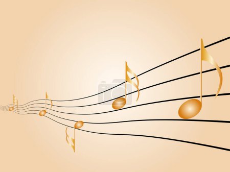 Ilustración de Ilustración de notas musicales - Imagen libre de derechos