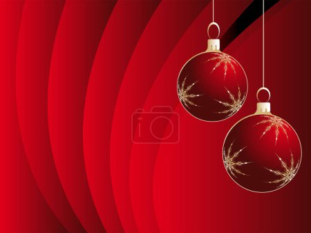 Illustration for Christmas decorations as symbol of Christmas time, vector illustration - Royalty Free Image