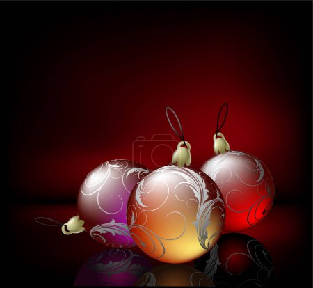 Téléchargez les illustrations : Illustration des boules de Noël - en licence libre de droit