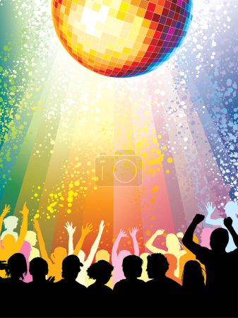 Téléchargez les illustrations : Illustration d'une boule disco - en licence libre de droit