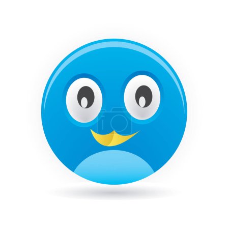 Illustration for Emoticon emoji icon vector illustration graphic - Royalty Free Image