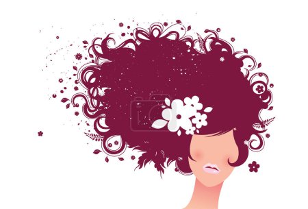 Illustration for Abstract,  woman  vector illustration - Royalty Free Image