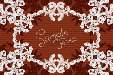 Illustration for Abstract vintage floral background - Royalty Free Image