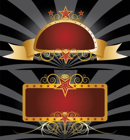 Ilustración de Fondo vintage con elementos decorativos para tarjetas de felicitación - Imagen libre de derechos